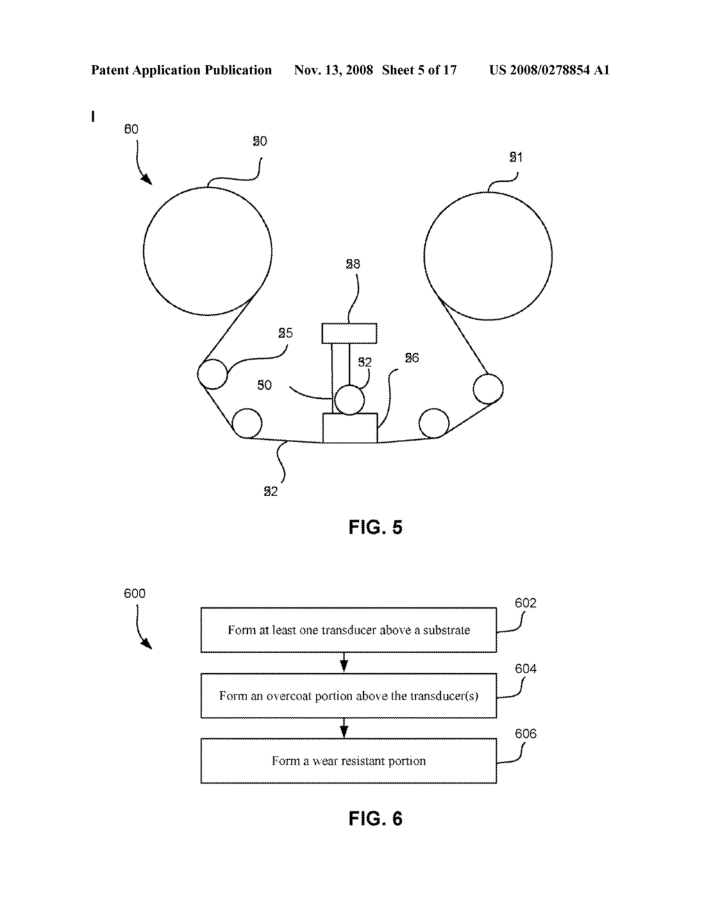 MAGNETIC HEAD WITH WEAR RESISTANT PORTION NEAR OVERCOAT - diagram, schematic, and image 06