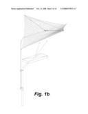 LAMP WITH SAIL-LIKE OVERHEAD ELEMENT, PREFERABLY FOR IMPROVING ACOUSTICS, ROOM FORMATION, AND INDIRECT LIGHTING OF WORKPLACES diagram and image