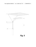 LAMP WITH SAIL-LIKE OVERHEAD ELEMENT, PREFERABLY FOR IMPROVING ACOUSTICS, ROOM FORMATION, AND INDIRECT LIGHTING OF WORKPLACES diagram and image