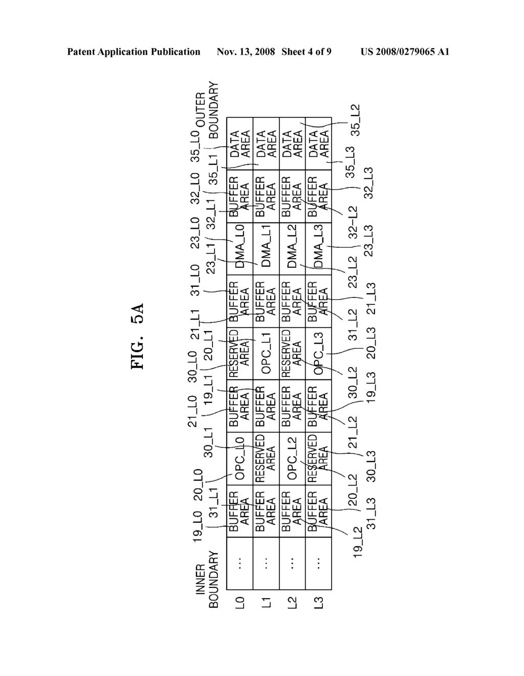 INFORMATION STORAGE MEDIUM HAVING MULTIPLE STORAGE LAYERS WITH OPTIMAL POWER CONTROL (OPC) AREAS AND BUFFER AREAS - diagram, schematic, and image 05