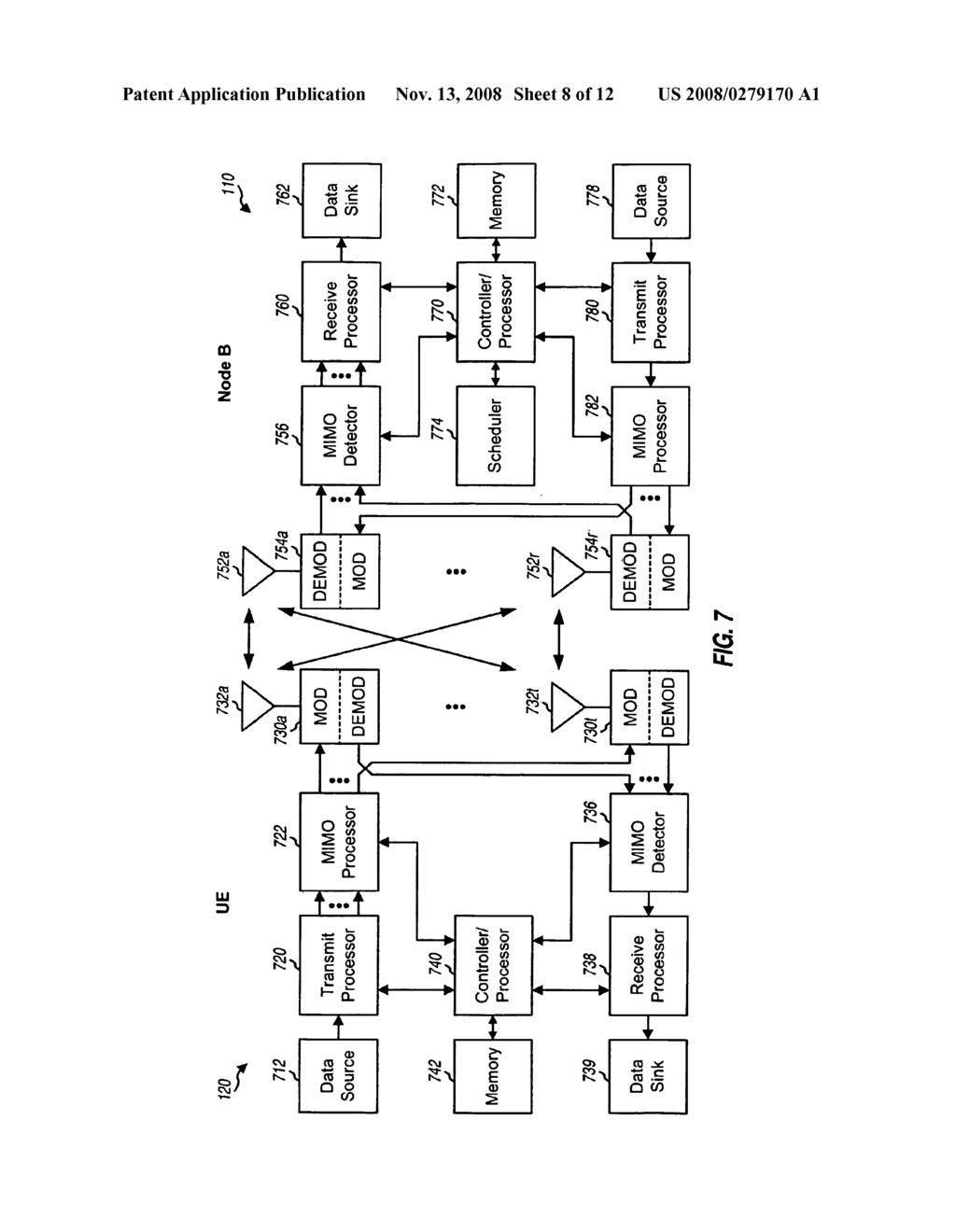 METHOD AND APPARATUS FOR MULTIPLEXING CDM PILOT AND FDM DATA - diagram, schematic, and image 09