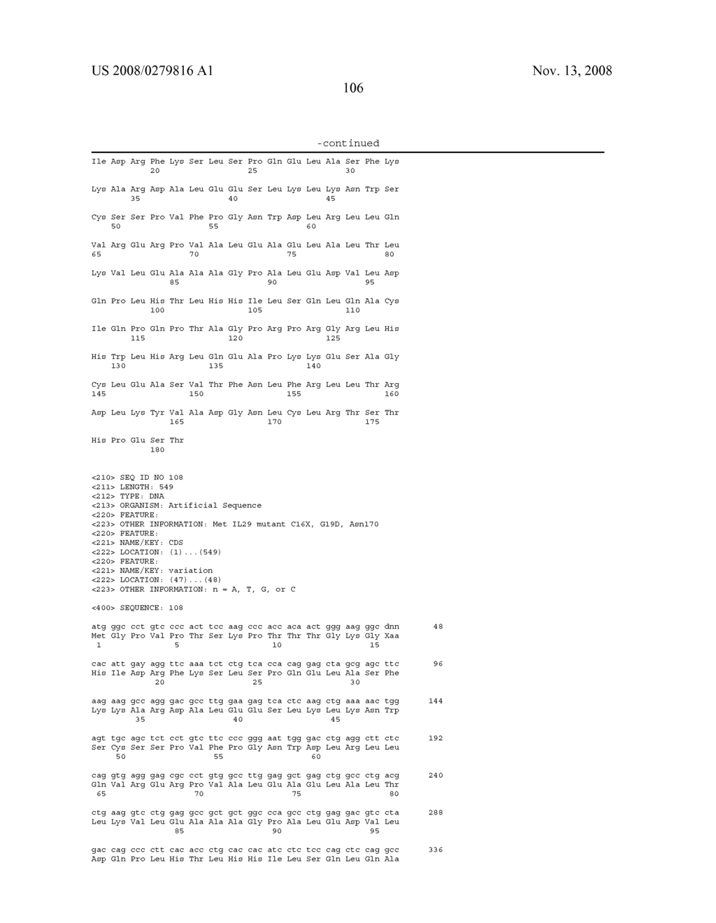 HOMOGENEOUS PREPARATIONS OF IL-28 AND IL-29 - diagram, schematic, and image 107