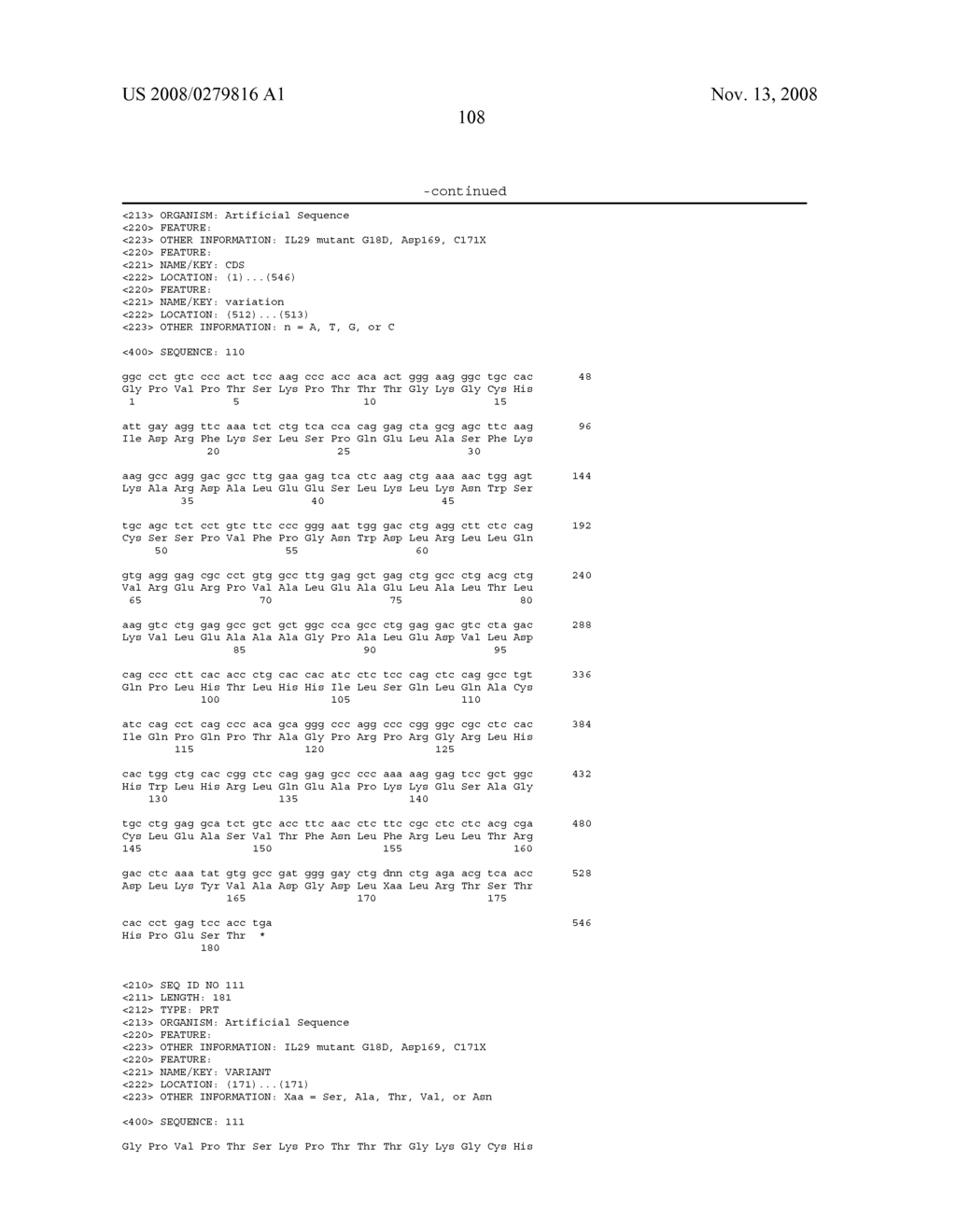 HOMOGENEOUS PREPARATIONS OF IL-28 AND IL-29 - diagram, schematic, and image 109