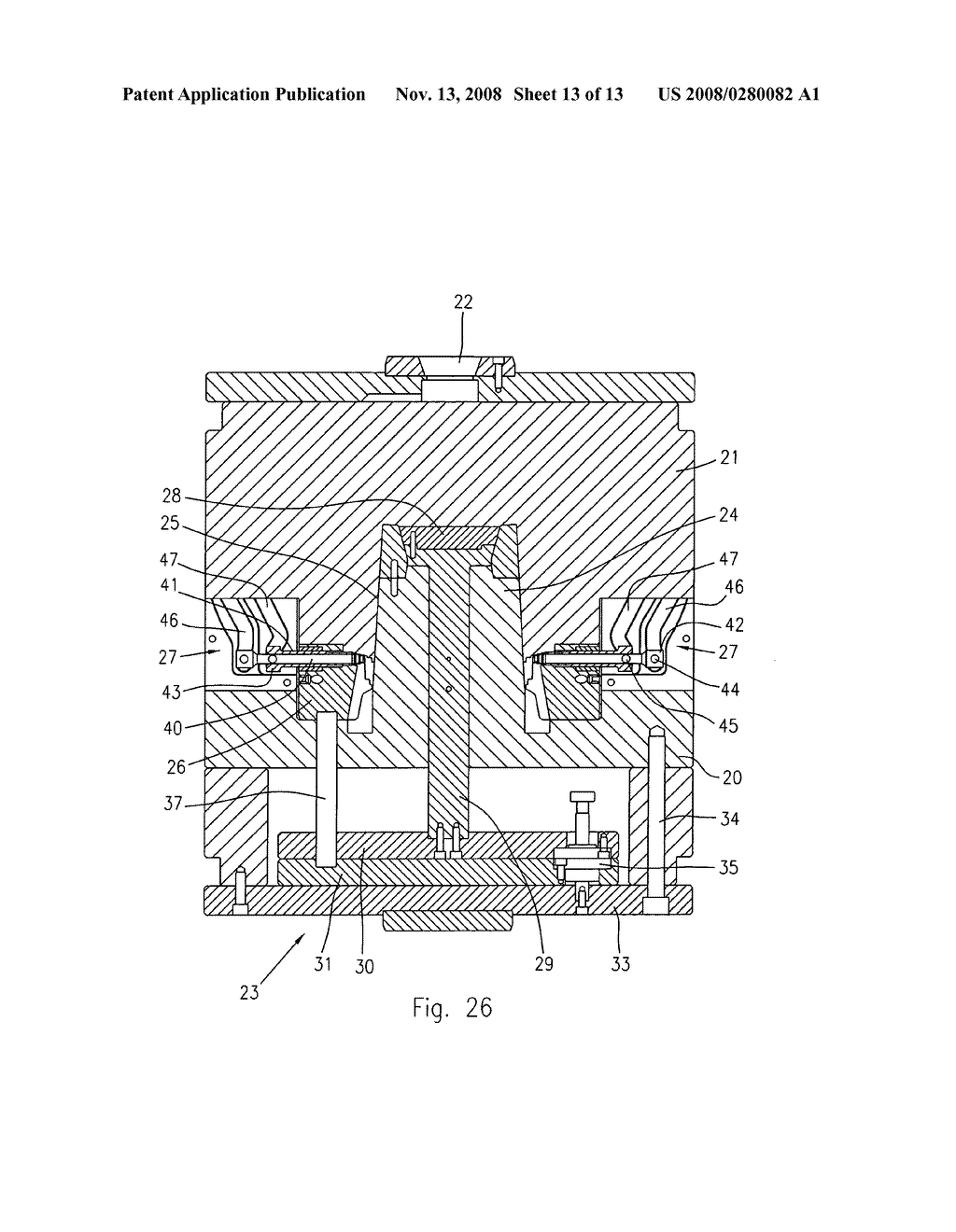 Injection Co-Molding and Assembling Method and Apparatus for Articles Made of Plastic Material Having Parts Connectable by Hinging During a Demolding Step - diagram, schematic, and image 14