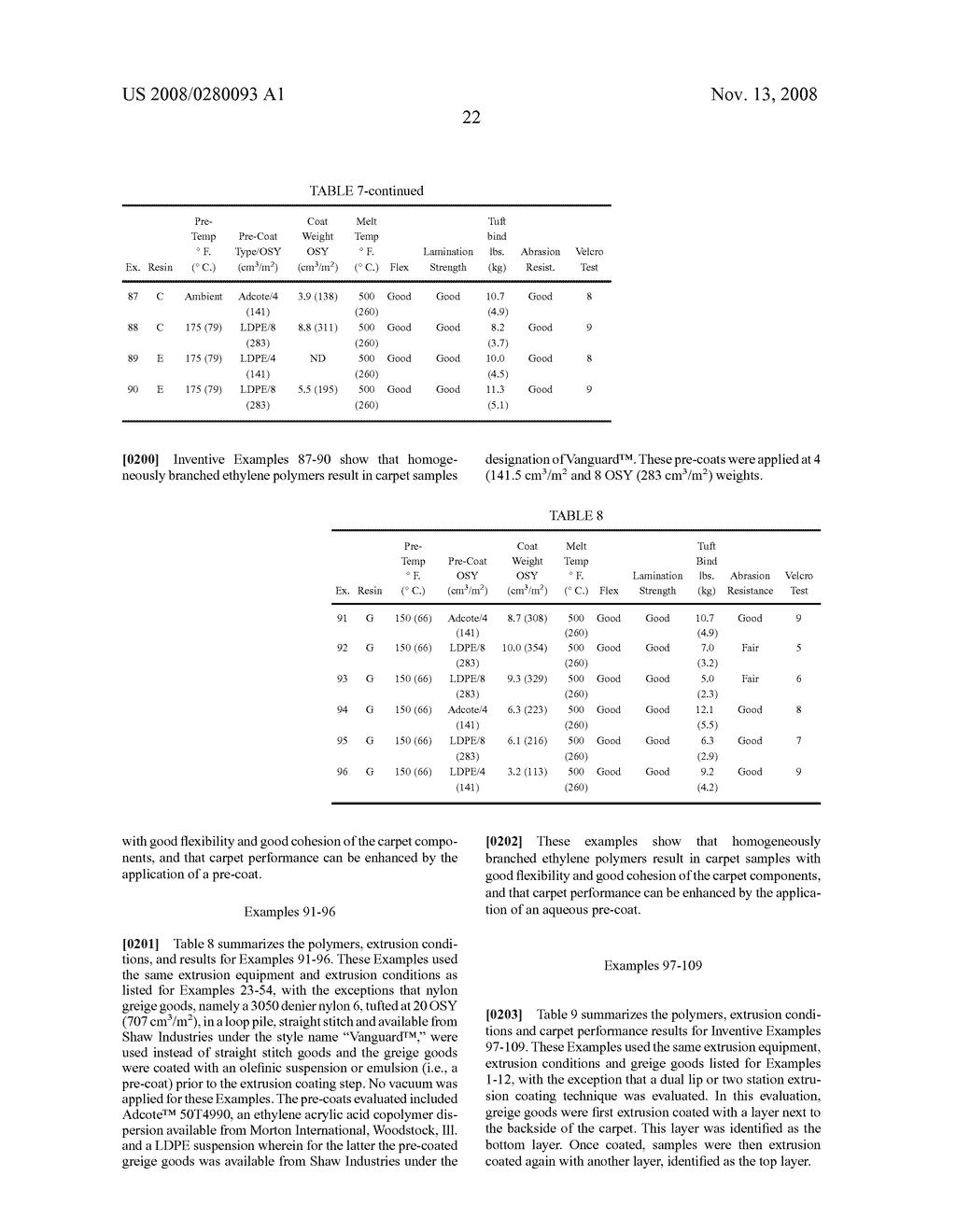 HOMOGENOUSLY BRANCHED ETHYLENE POLYMER CARPET BACKSIZING COMPOSITIONS - diagram, schematic, and image 32