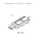 Press/Push Universal Serial Bus (USB) Flash Drive with Deploying and Retracting Functionalities with Elasticity Material and Fingerprint Verification Capability diagram and image