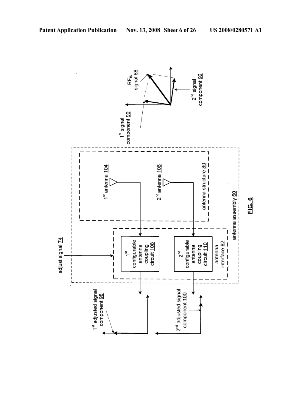 RF transceiver with adjustable antenna assembly - diagram, schematic, and image 07