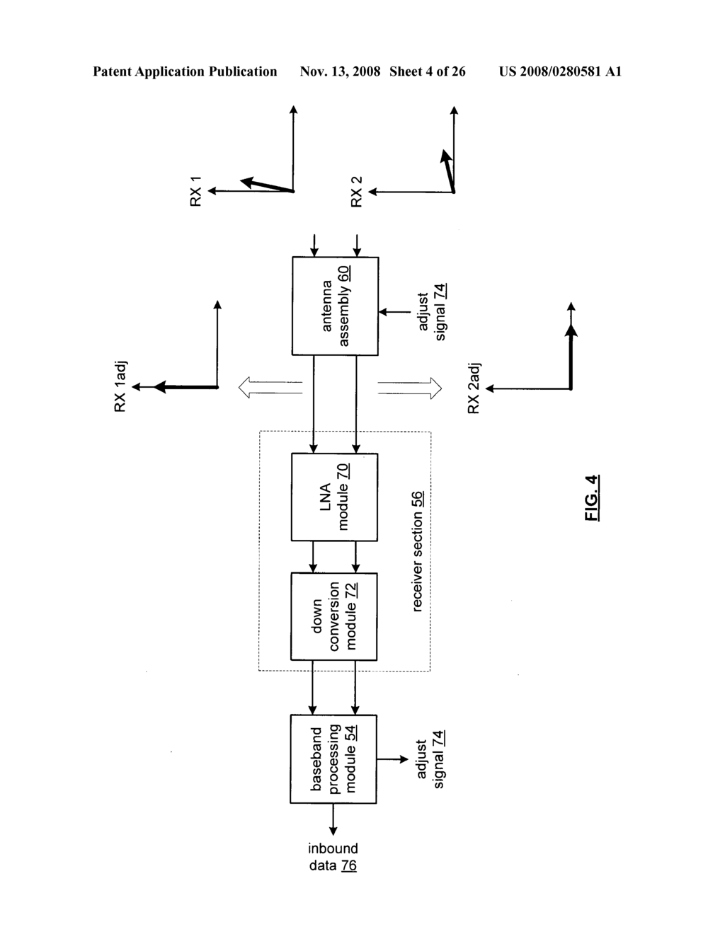 RF receiver with adjustable antenna assembly - diagram, schematic, and image 05