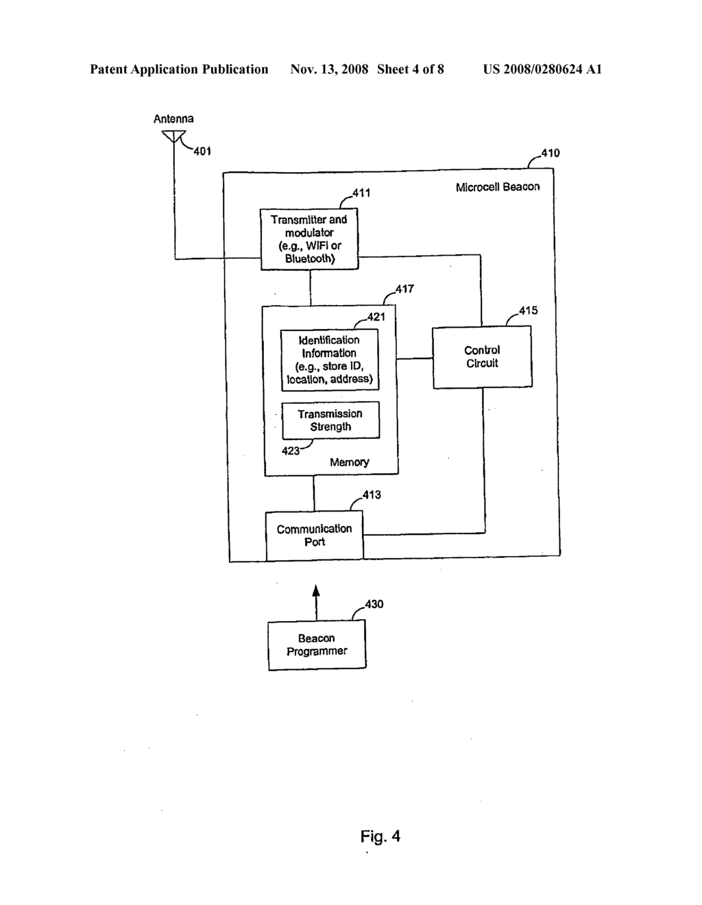 Methods and Apparatuses for Beacon Assisted Position Determination Systems - diagram, schematic, and image 05