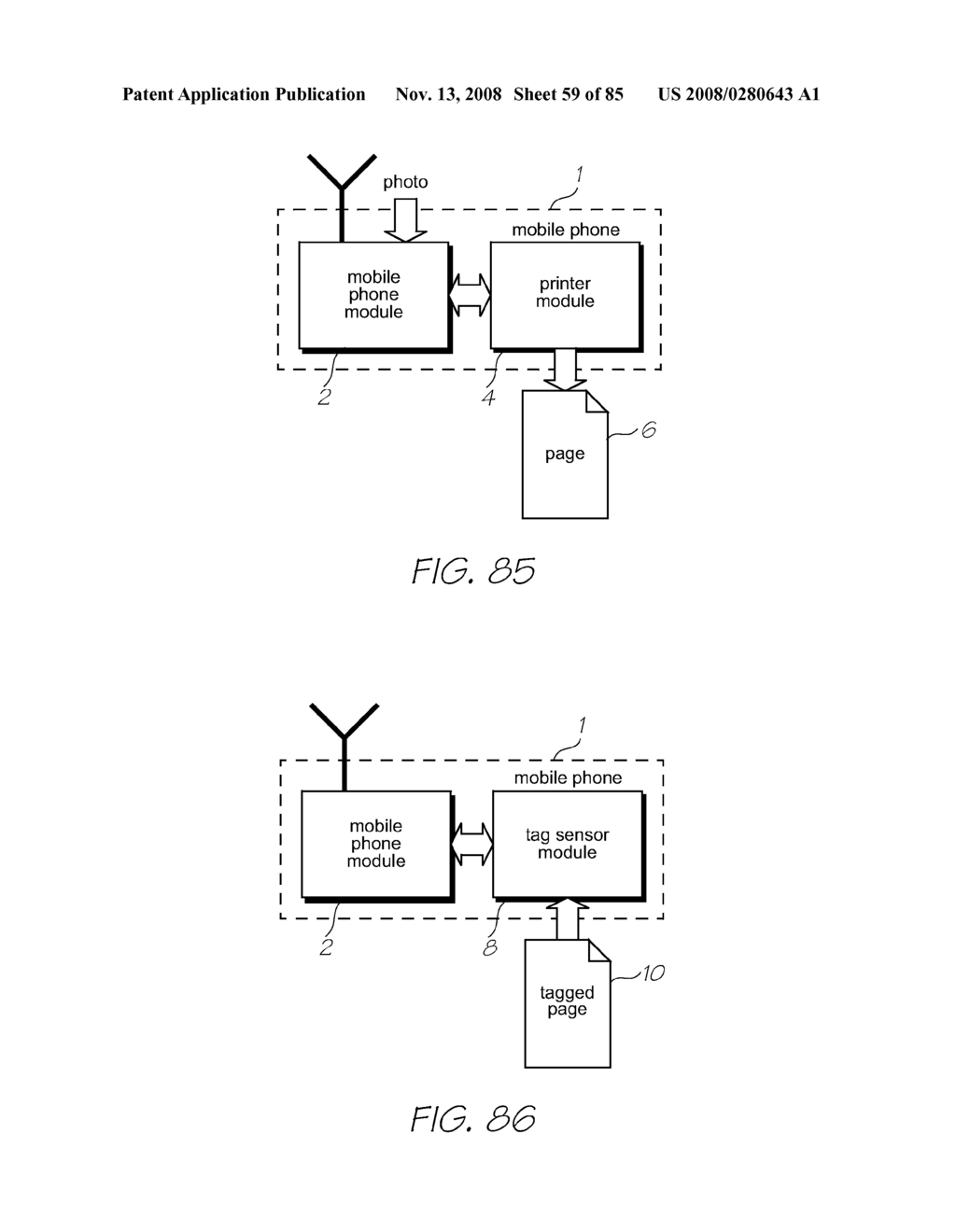 MODULAR MOBILE TELECOMMUNICATIONS DEVICE HAVING A PRINTER - diagram, schematic, and image 60