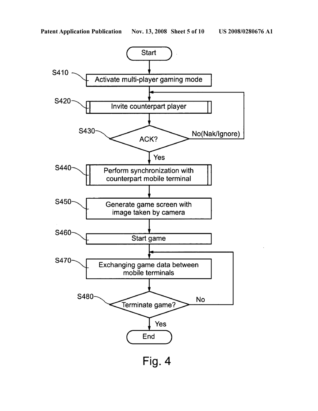 Wireless gaming method and wireless gaming-enabled mobile terminal - diagram, schematic, and image 06