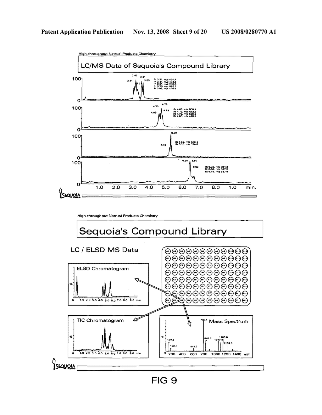 METHOD OF ISOLATING BIOLOGICALLY ACTIVE CHEMICAL COMPOUNDS FROM A CHEMICAL COMPOUND LIBRARY - diagram, schematic, and image 10