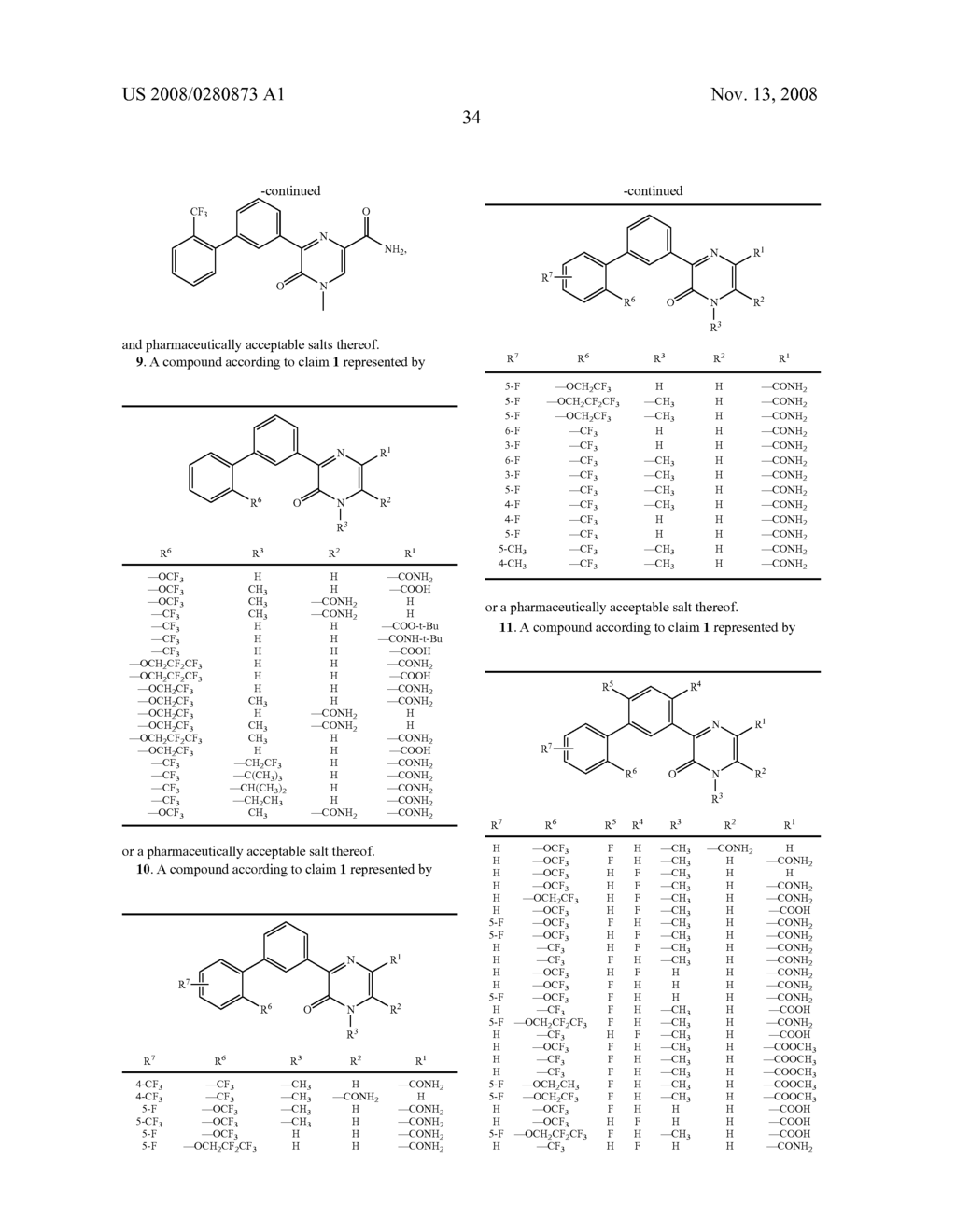 Biaryl Substituted Pyrazinones as Sodium Channel Blockers - diagram, schematic, and image 35