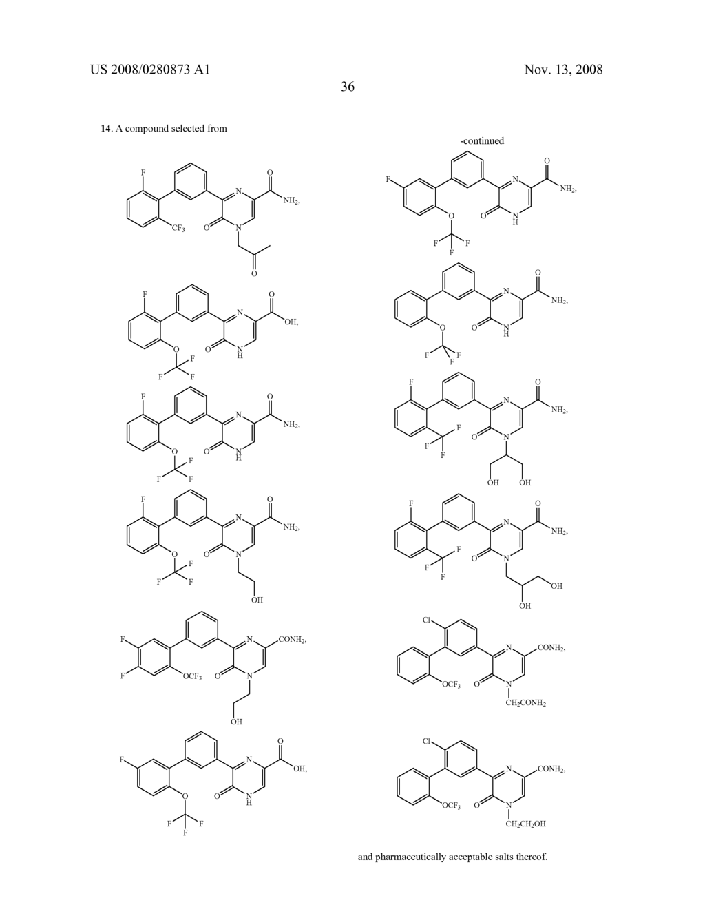 Biaryl Substituted Pyrazinones as Sodium Channel Blockers - diagram, schematic, and image 37