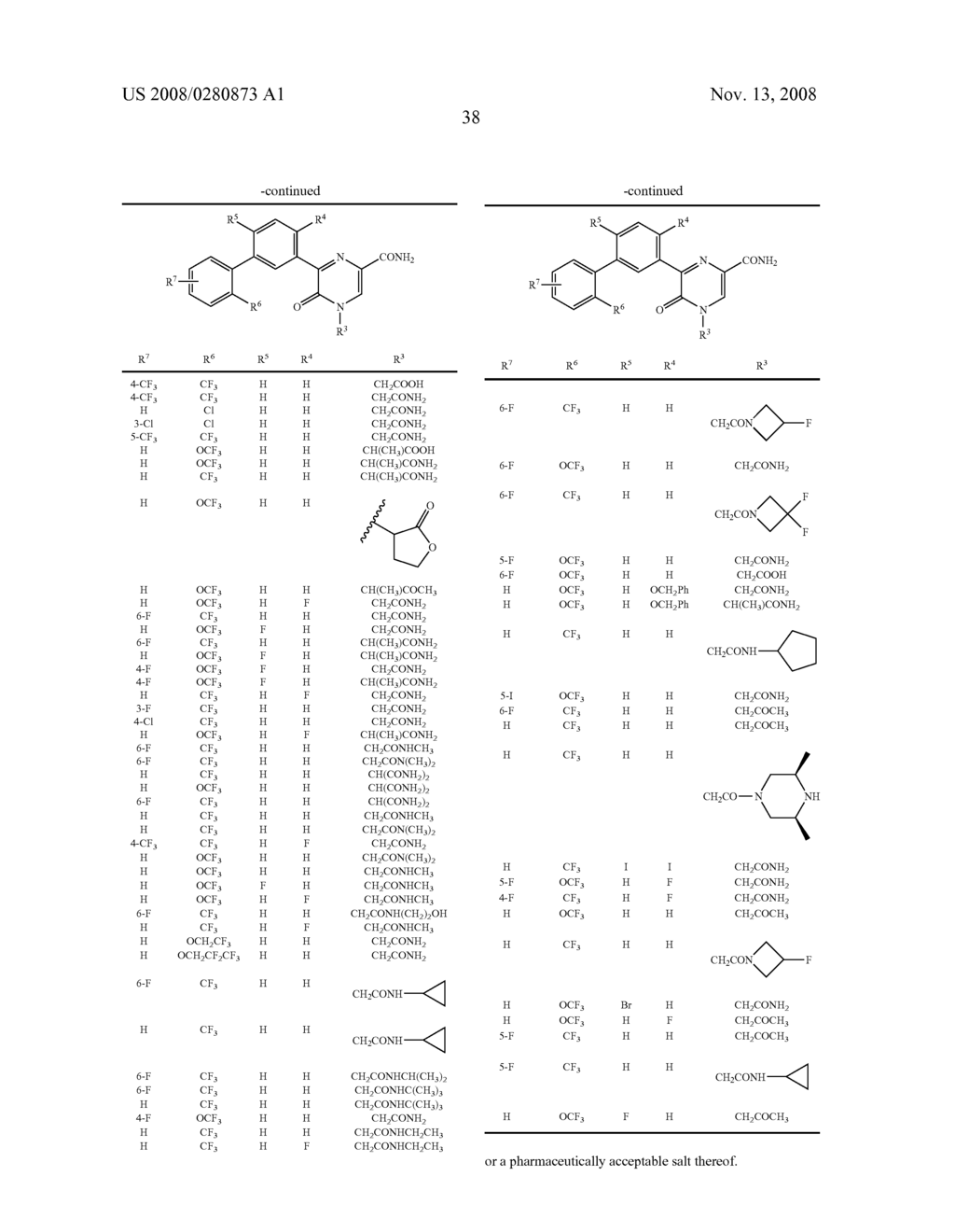 Biaryl Substituted Pyrazinones as Sodium Channel Blockers - diagram, schematic, and image 39