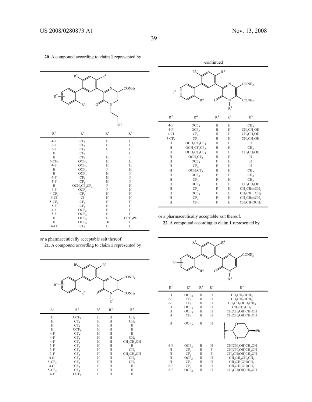 Biaryl Substituted Pyrazinones as Sodium Channel Blockers - diagram, schematic, and image 40