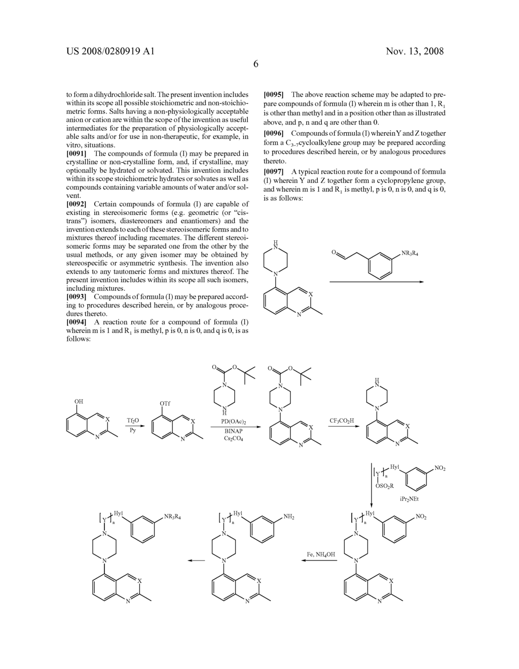 QUINOLINE AND QUINAZOLINE DERIVATIVES HAVING AFFINITY FOR 5HT1-TYPE RECEPTORS - diagram, schematic, and image 07