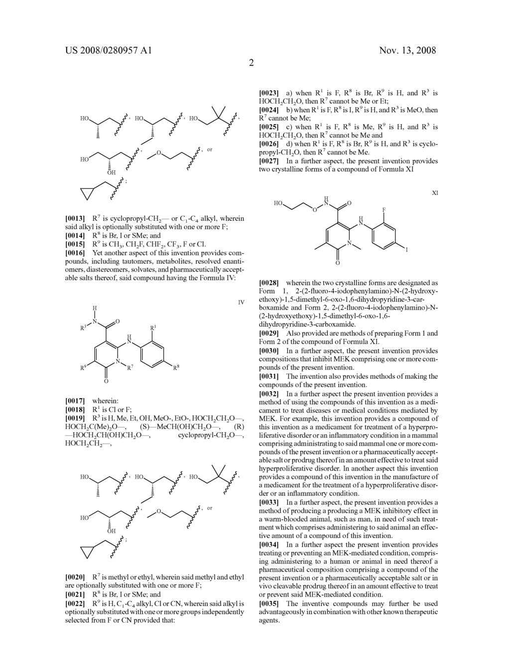 Heterocyclic Inhibitors of Mek and Methods of Use Thereof - diagram, schematic, and image 18