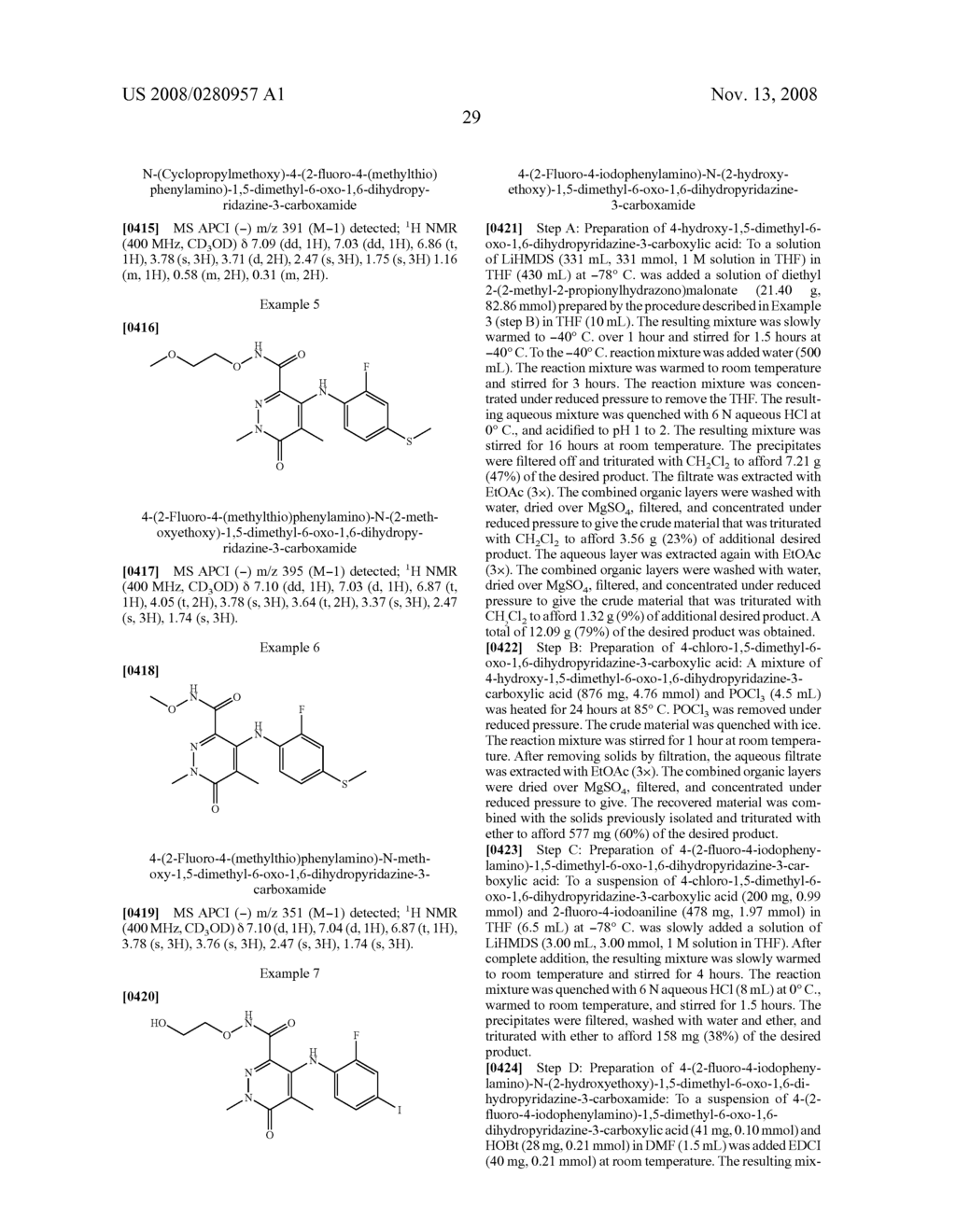 Heterocyclic Inhibitors of Mek and Methods of Use Thereof - diagram, schematic, and image 45