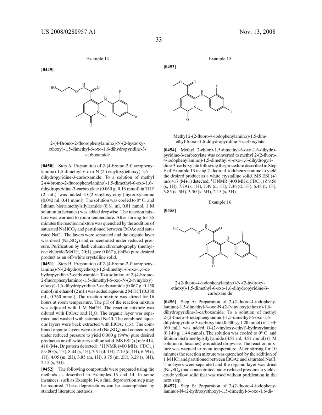 Heterocyclic Inhibitors of Mek and Methods of Use Thereof - diagram, schematic, and image 49