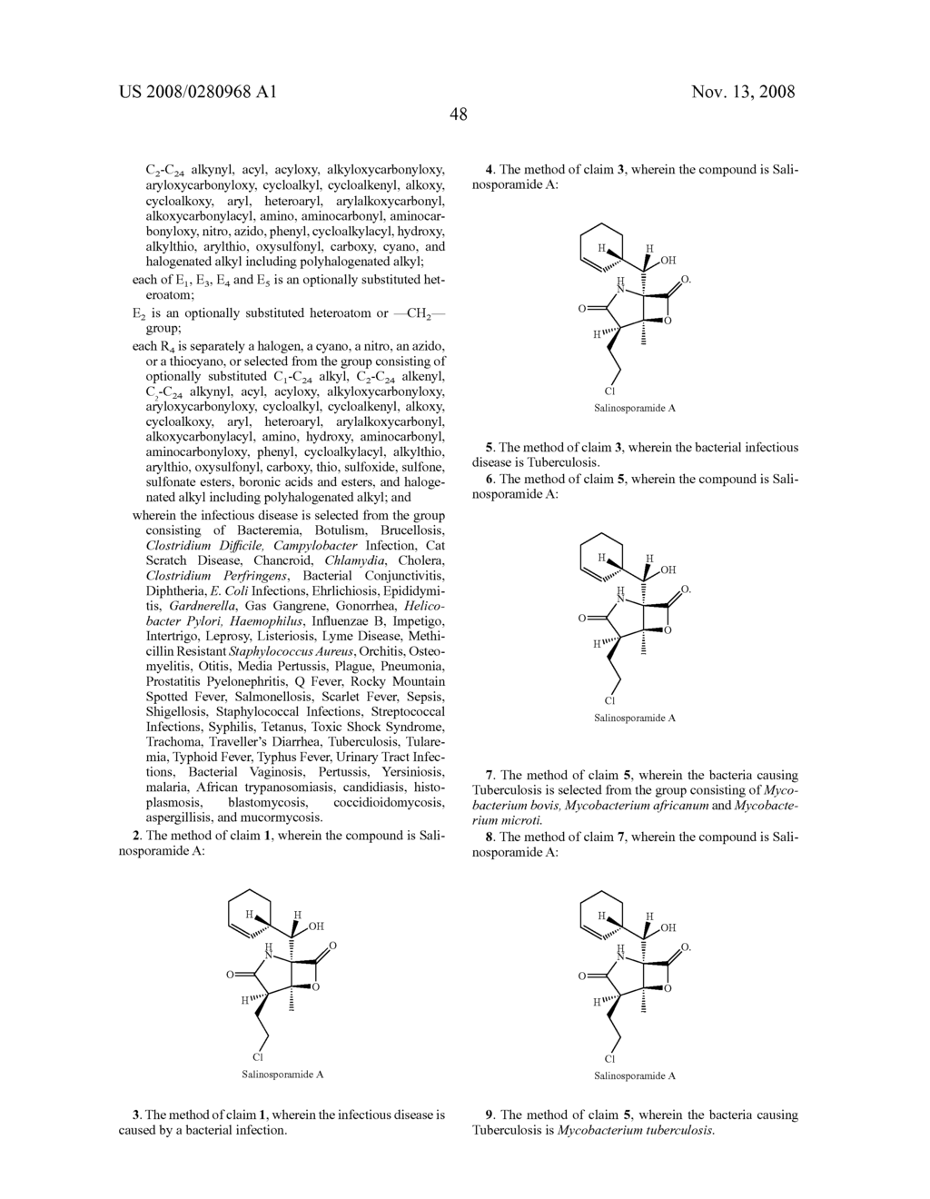 METHODS OF USING [3.2.0] HETEROCYCLIC COMPOUNDS AND ANALOGS THEREOF FOR TREATING INFECTIOUS DISEASES - diagram, schematic, and image 55