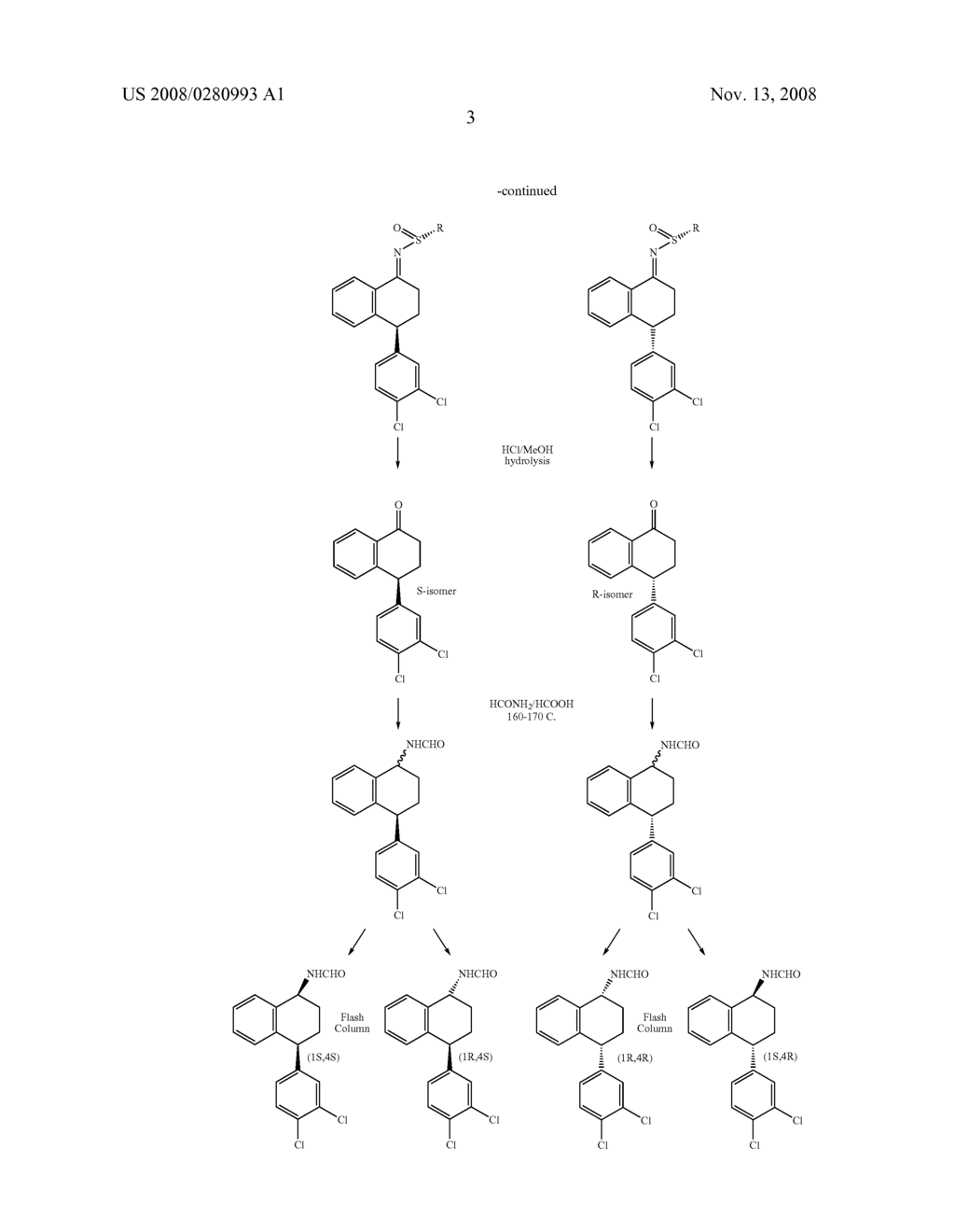 Treatment of CNS Disorders With trans 4-(3,4-Dichlorophenyl)-1,2,3,4-Tetrahydro-1-Napthalenamine - diagram, schematic, and image 04