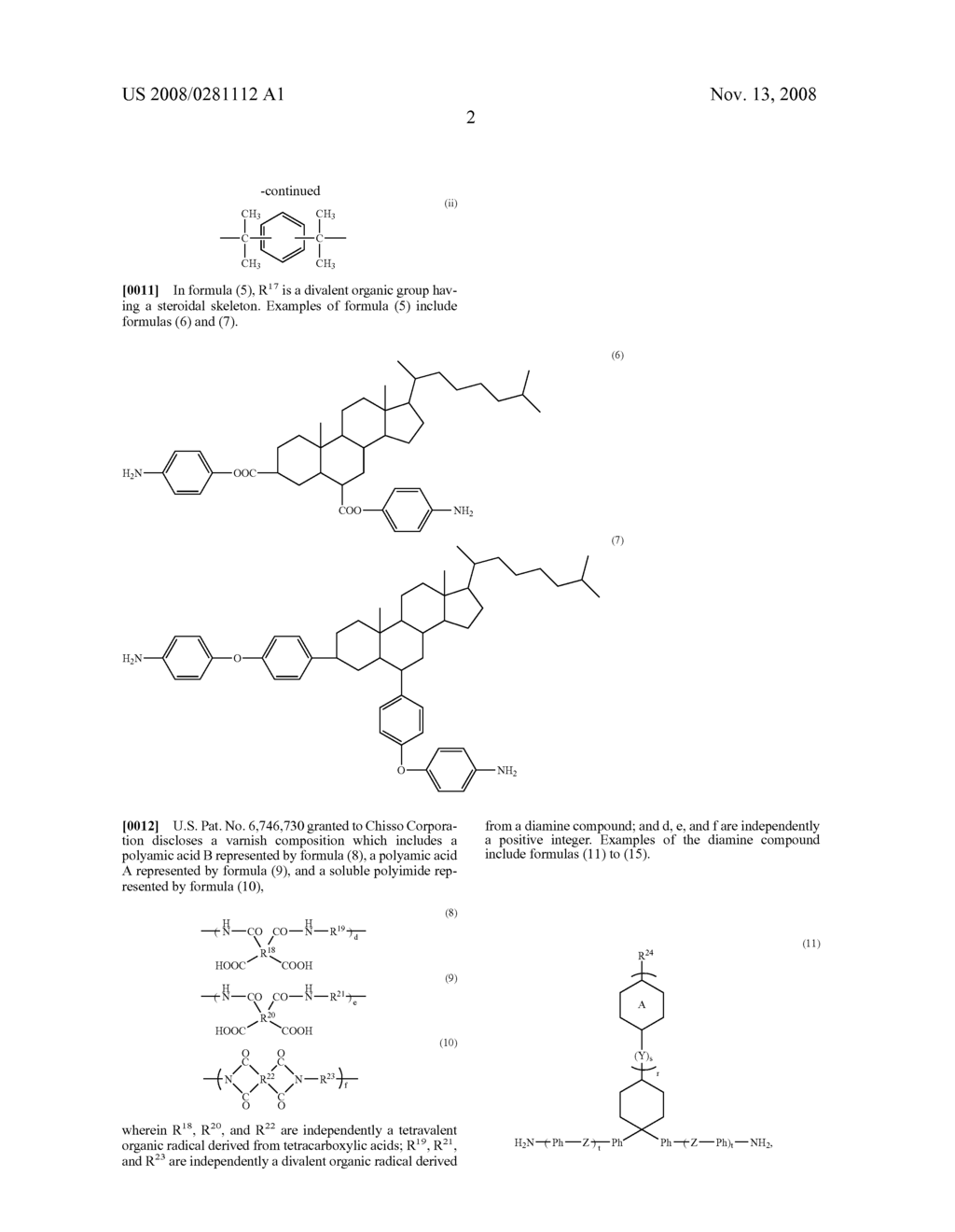 Diamine and polyamic acid derived therefrom for liquid crystal orientation applications - diagram, schematic, and image 03