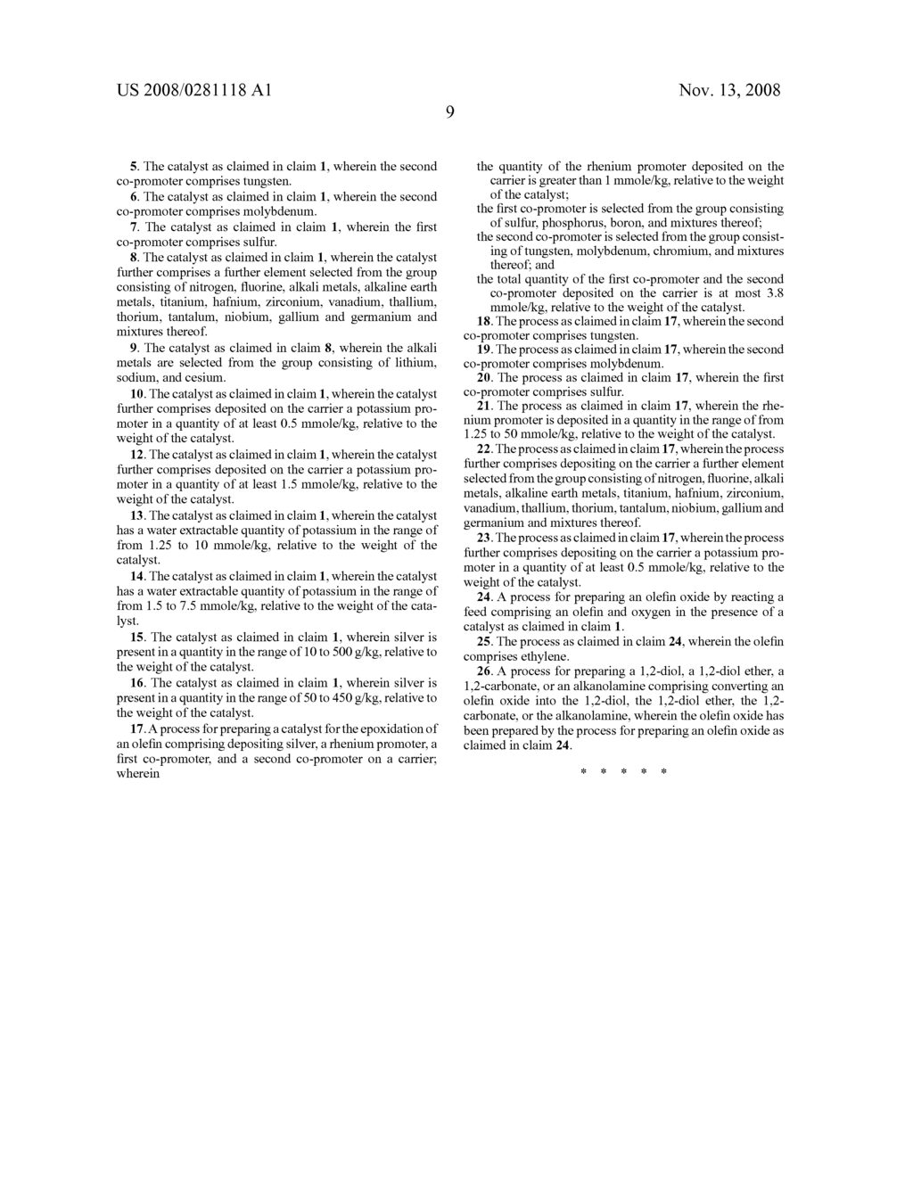 EPOXIDATION CATALYST, A PROCESS FOR PREPARING THE CATALYST, AND A PROCESS FOR THE PRODUCTION OF AN OLEFIN OXIDE, A 1,2-DIOL, A 1,2-DIOL ETHER, A 1,2-CARBONATE, OR AN ALKANOLAMINE - diagram, schematic, and image 11