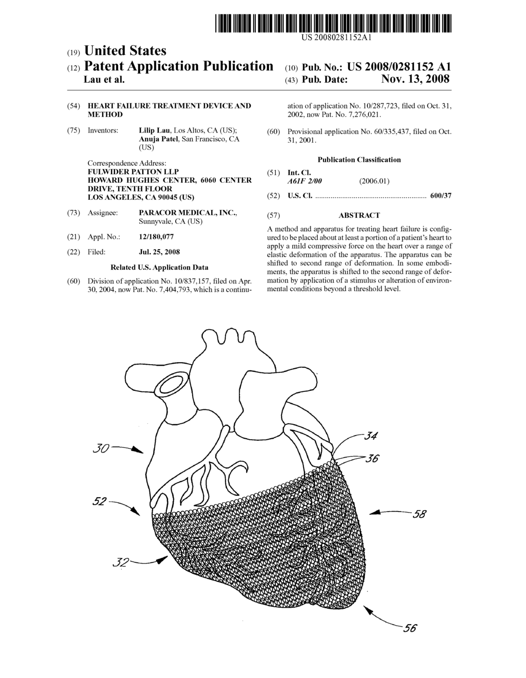 HEART FAILURE TREATMENT DEVICE AND METHOD - diagram, schematic, and image 01