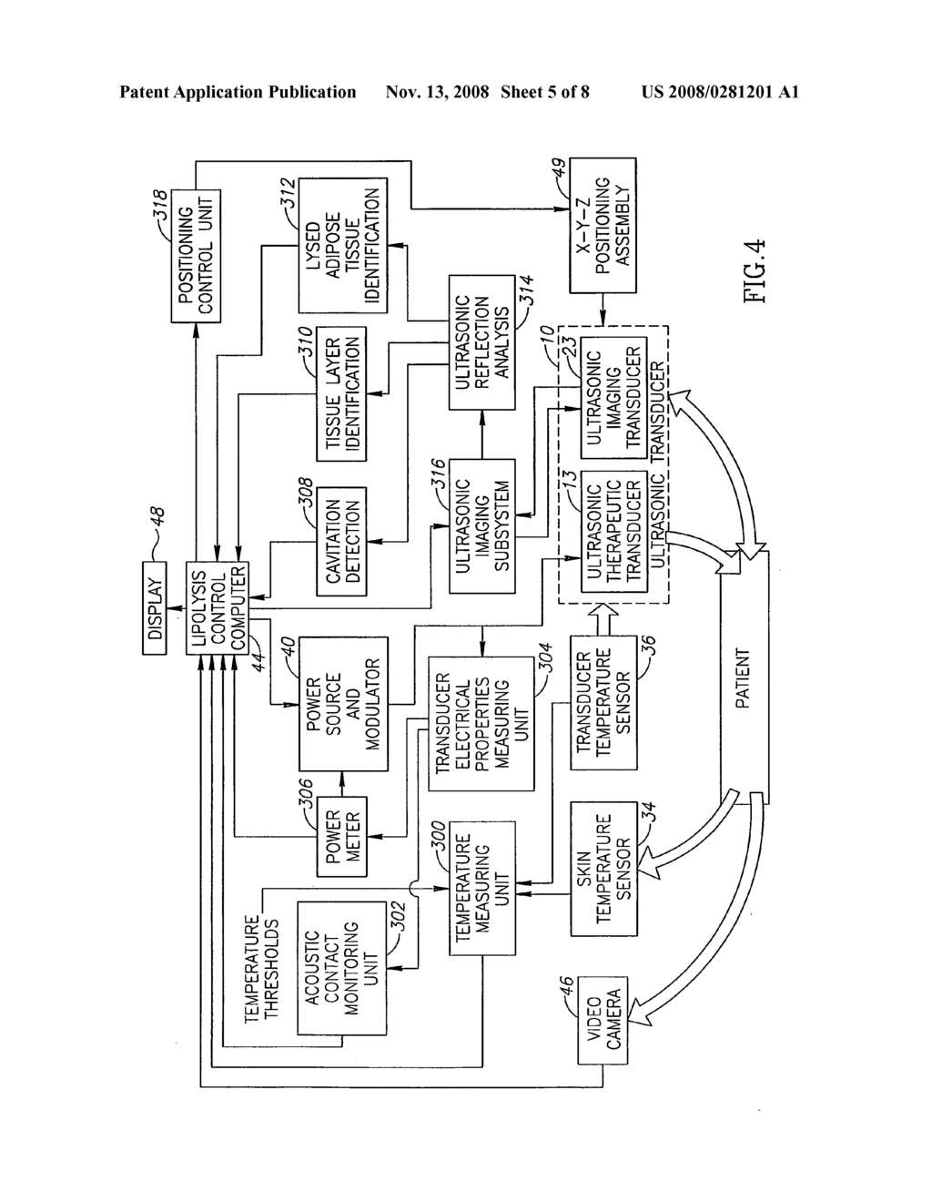 Non-invasive ultrasonic body contouring - diagram, schematic, and image 06