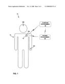 Therapy control using relative motion between sensors diagram and image