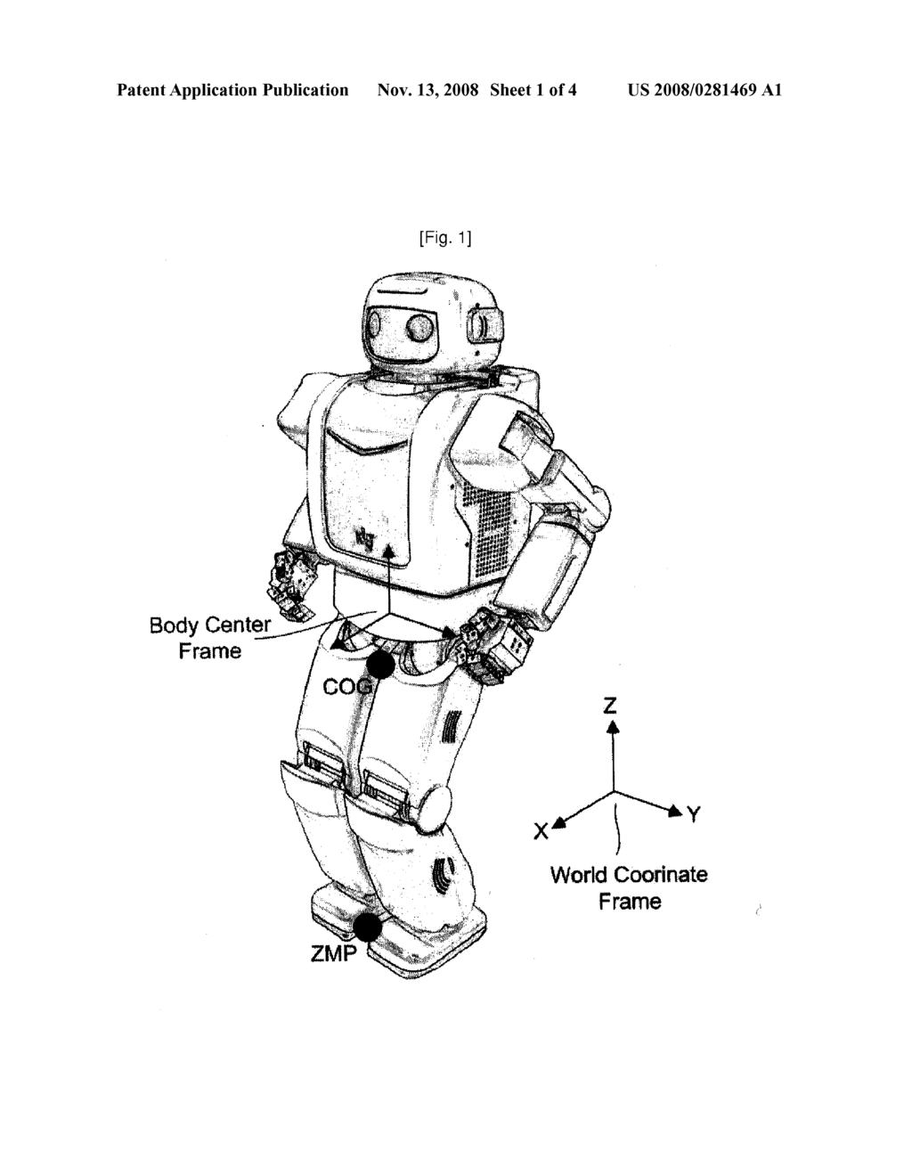 Method For Controlling the Walk of Humanoid Robot - diagram, schematic, and image 02