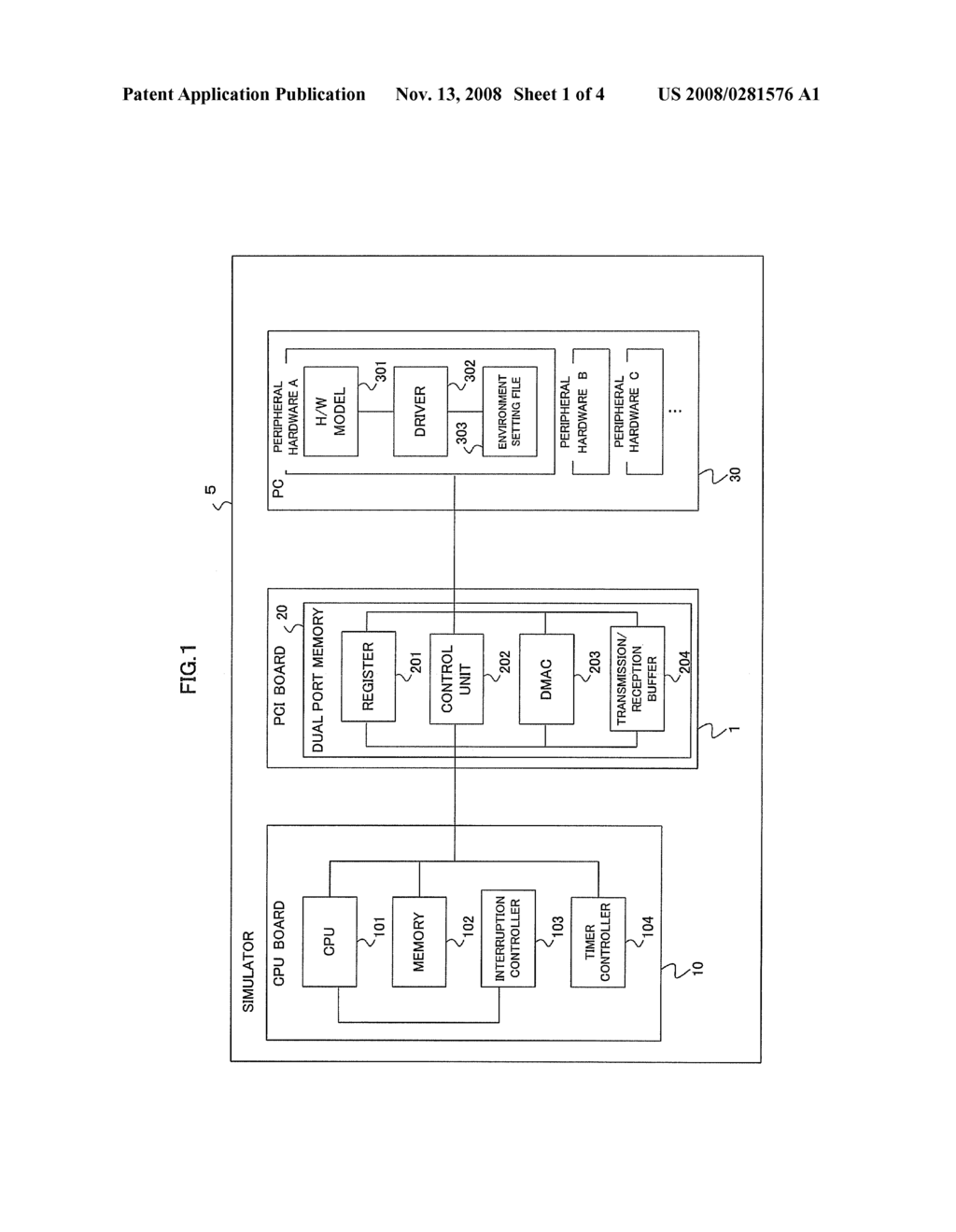 INTERFACE BOARD, SIMULATOR, SYNCHRONIZATION METHOD, AND SYNCHRONIZATION PROGRAM - diagram, schematic, and image 02