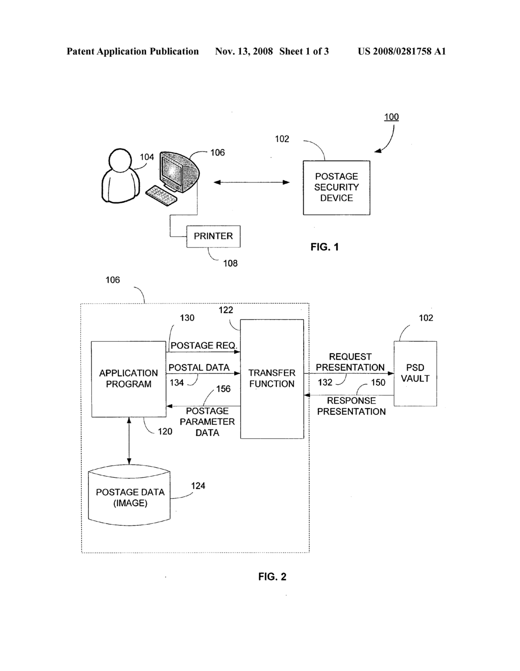 Postage value exchange system and method - diagram, schematic, and image 02