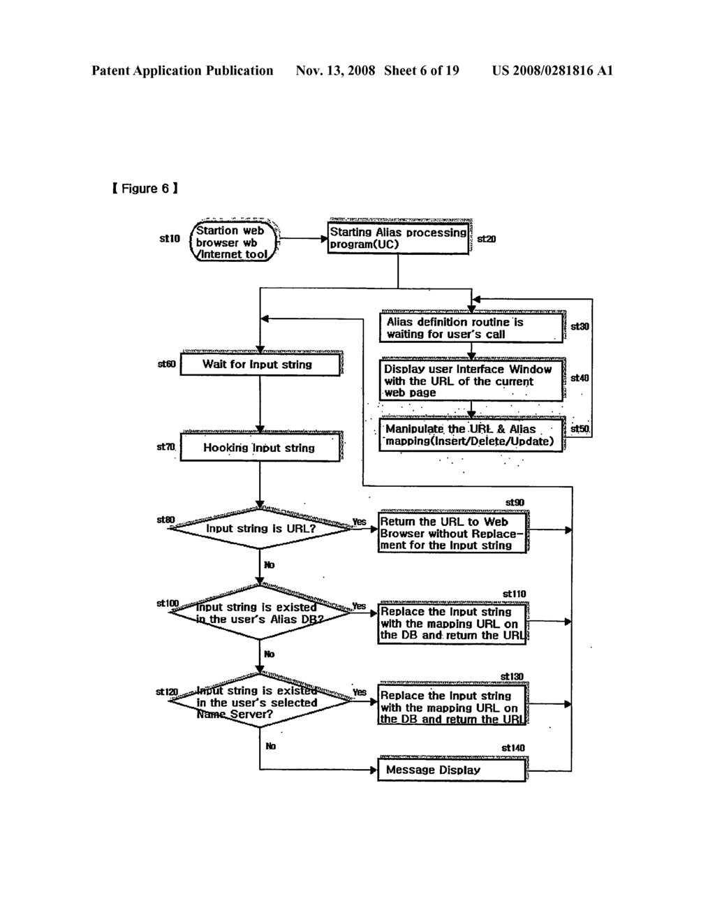 Dynamic Keyword Processing System and Method For User Oriented Internet Navigation - diagram, schematic, and image 07