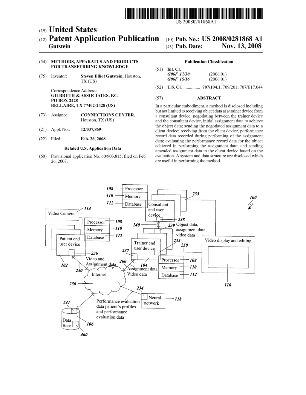 METHODS, APPARATUS AND PRODUCTS FOR TRANSFERRING KNOWLEDGE - diagram, schematic, and image 01