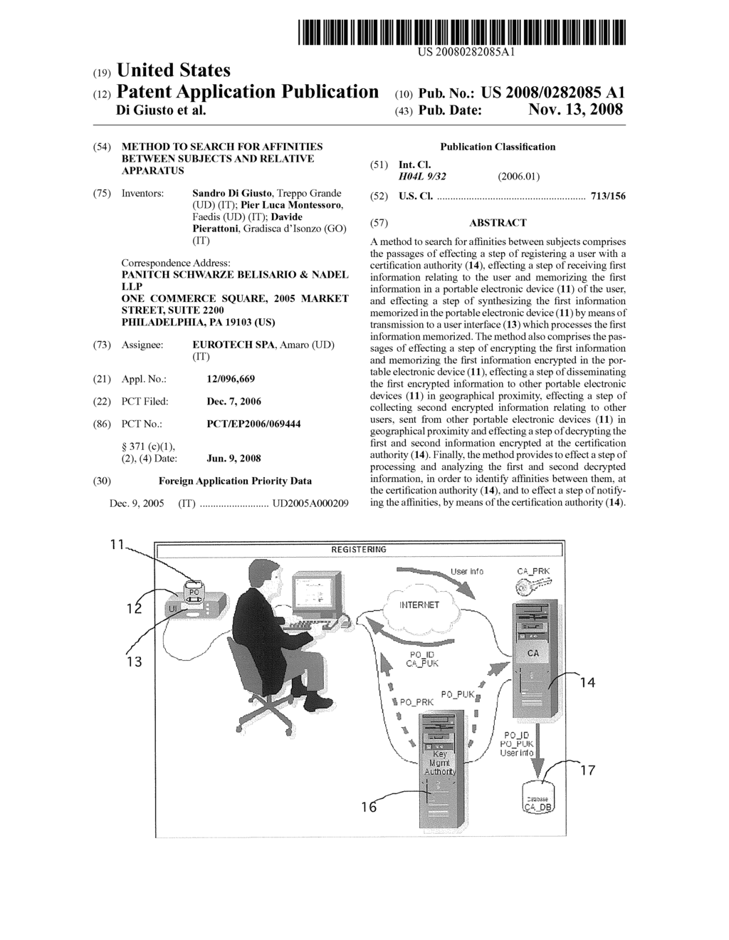 Method to Search for Affinities Between Subjects and Relative Apparatus - diagram, schematic, and image 01