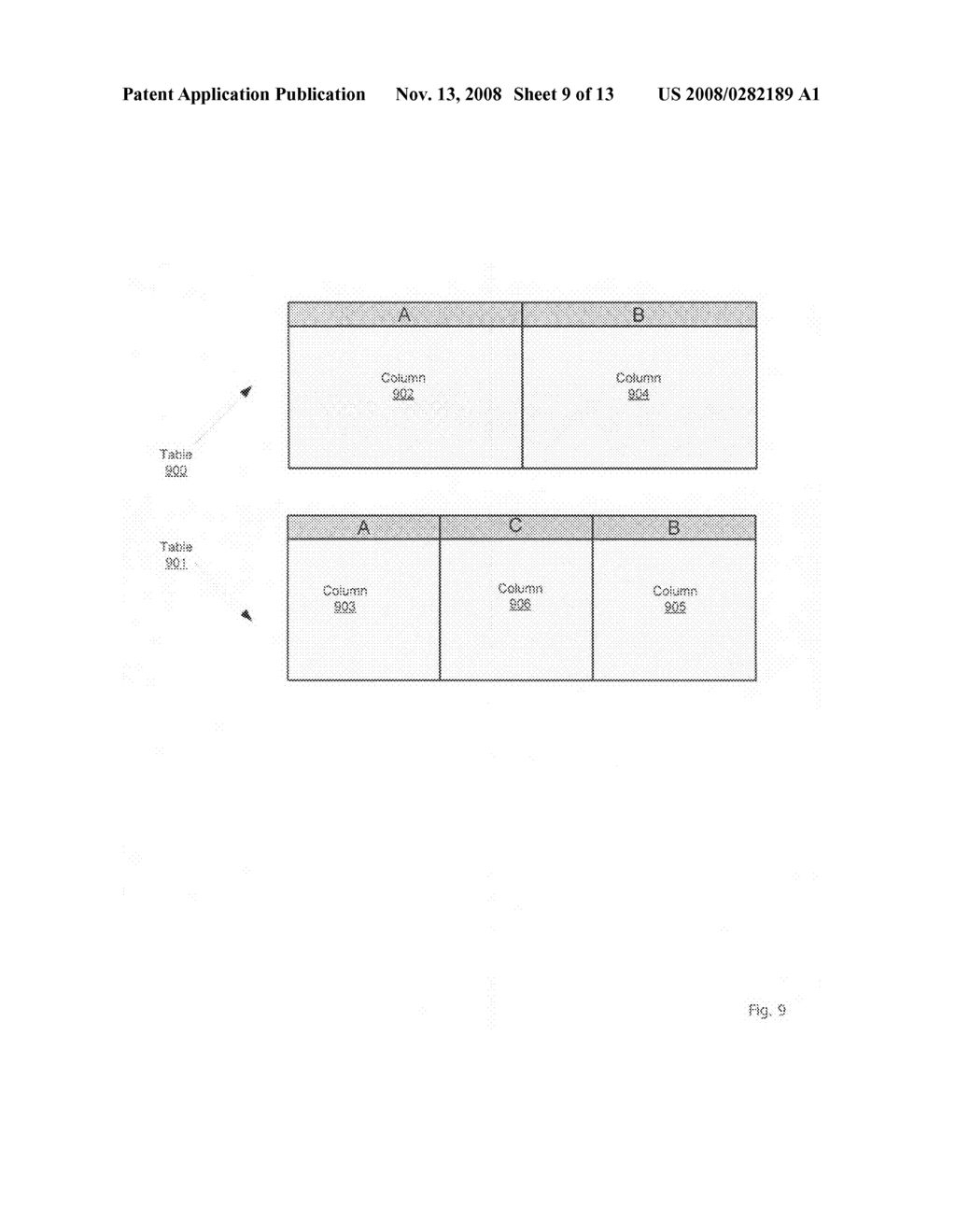 System and method for simultaneous display of multiple tables - diagram, schematic, and image 10