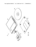 Method of fabricating cartridge for miniature optical data storage disc diagram and image