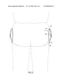 Protective hip pad diagram and image