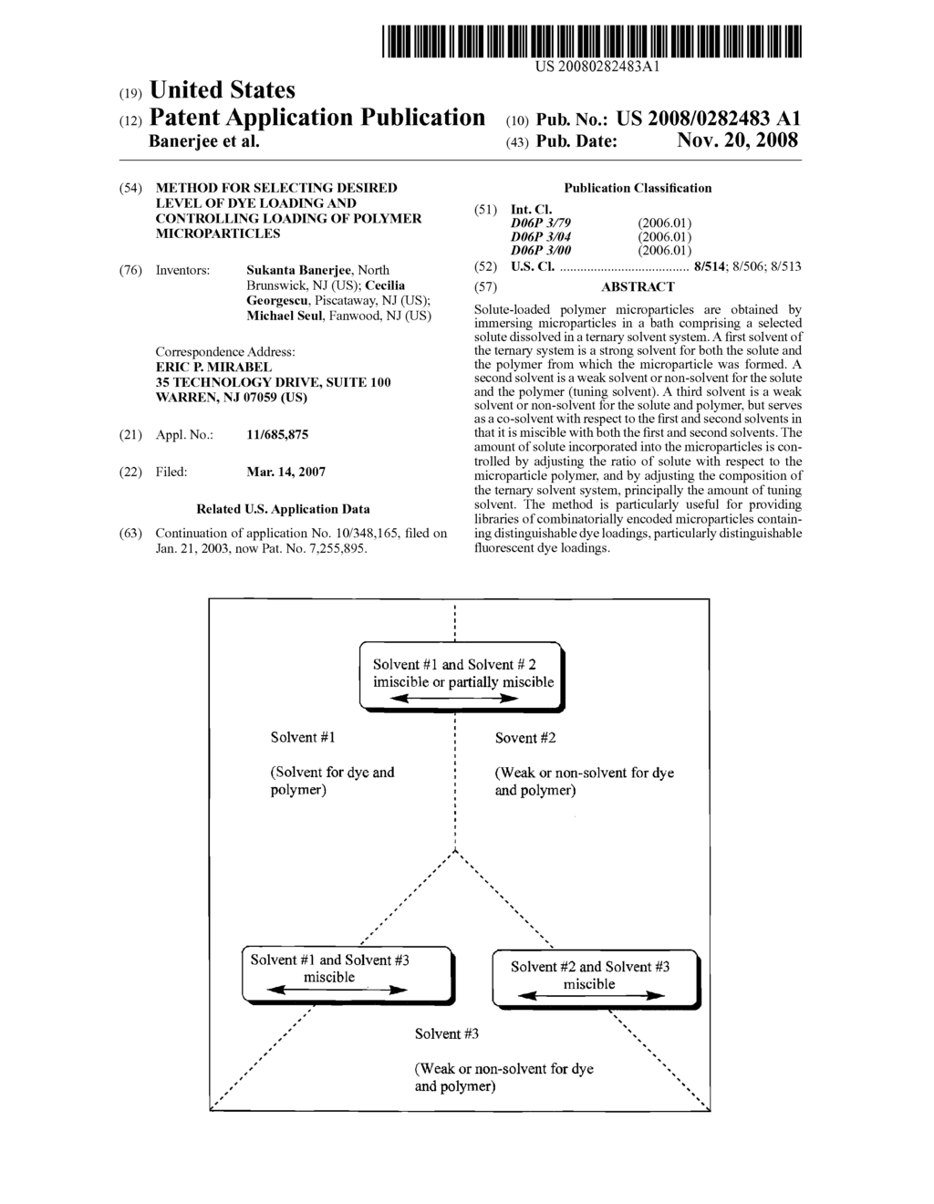 Method for Selecting Desired level of Dye Loading and Controlling Loading of Polymer Microparticles - diagram, schematic, and image 01