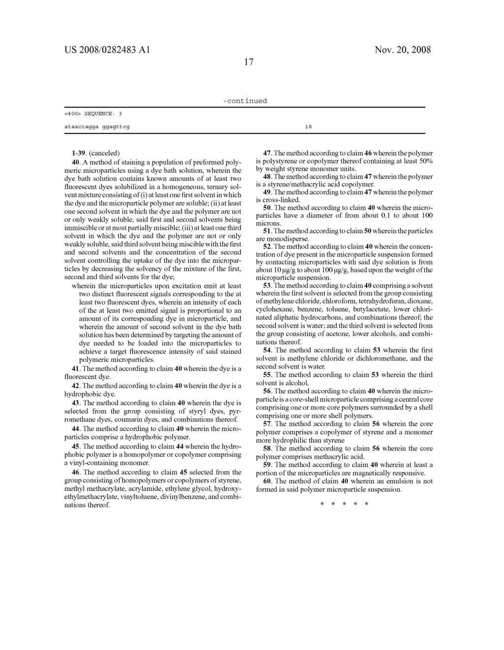 Method for Selecting Desired level of Dye Loading and Controlling Loading of Polymer Microparticles - diagram, schematic, and image 34