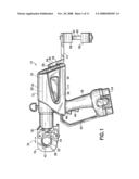 Tool arm support diagram and image