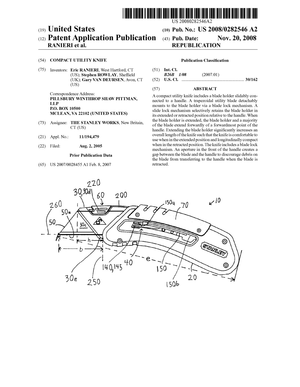 COMPACT UTILITY KNIFE - diagram, schematic, and image 01