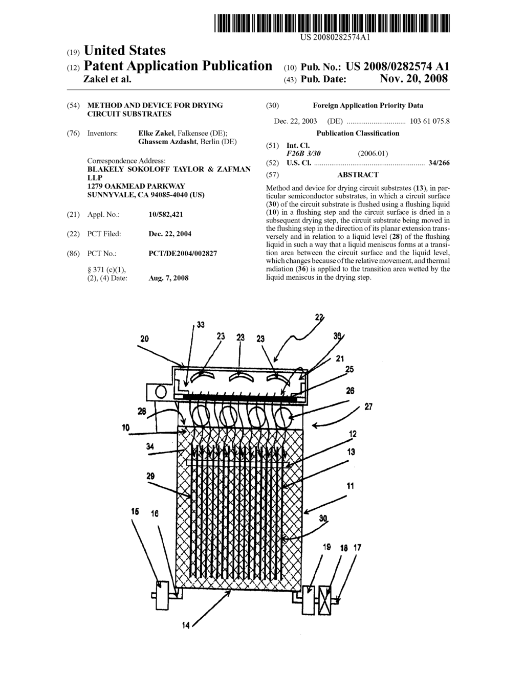 Method and Device For Drying Circuit Substrates - diagram, schematic, and image 01