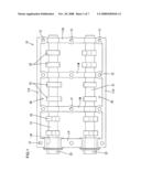 Supporting structure for a camshaft, as well as methods for mounting and manufacturing a camshaft diagram and image