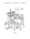 Two-stroke internal combustion engine diagram and image