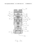 Gas pressure regulator with a valve and piston assembly diagram and image