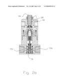 Gas pressure regulator with a valve and piston assembly diagram and image