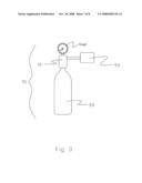 Gas pressure regulator with a valve and piston assembly diagram and image